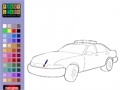 Game Police car coloring