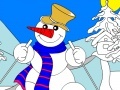 Jeu Snowman Coloring Game