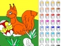 Game Kid's coloring: Easter eggs
