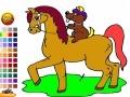 Game Horse and Dog Coloring