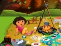 Game Dora`s Forest Camp Cleaning
