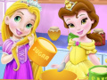 Game Baby Rapunzel And Baby Belle Cooking Pizza 