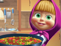Game Masha and the bear Cooking Tortilla Pizza 