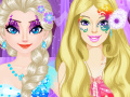 Jeu Elsa vs Barbie Make Up Contest