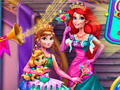 Game Anna And Ariel Princess Ball Dress Up