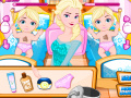 Game Elsa Nursing Baby Twins