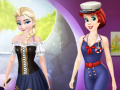 Game Ariel And Elsa Career Dress Up
