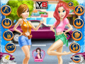 Game  Belle and Ariel Car Wash