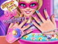 Game Superhero doll manicure