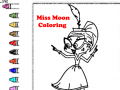 Game Miss Moon Coloring  