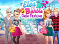 Game Elsa and Barbie Date Fashion