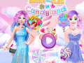 Game Barbie and Elsa in Candyland