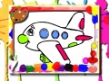 Game Airplane Coloring Book