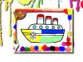 Game Boats Coloring Book