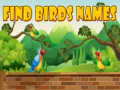 Jeu Find Birds Names
