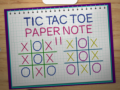 Game Tic Tac Toe Paper Note 2