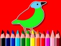 Game Back To School: Birds Coloring Book