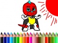 Game Back To School: Mask Boy Coloring