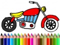 Jeu Back To School: Motorbike Coloring