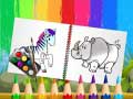 Game Funny Animals Coloring Book