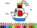 Game Back to School: Boat Coloring
