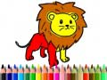 Jeu Back To School: Lion Coloring Book