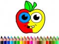 Jeu Back To School: Apple Coloring Book