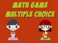 Jeu Math Game Multiple Choice