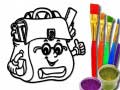 Game Back To School: School Bag Coloring Book