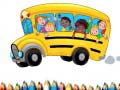 Game School Bus Coloring Book