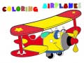 Game Coloring Book Airplane