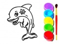 Game Dolphin Coloring Book