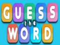 Jeu Guess The Word