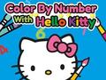 Game Color By Number With Hello Kitty