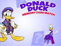 Game Donald Duck memory card match