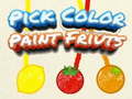 Jeu Pick Color Paint Fruits