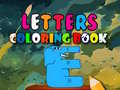 Jeu Letters Coloring Book