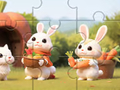 Jeu Jigsaw Puzzle: Rabbits With Carrots