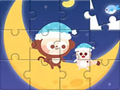 Jeu Jigsaw Puzzle: Monkey With Moon