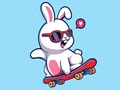 Game Coloring Book: Rabbit Skateboard