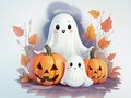 Jeu Coloring Book: Halloween Ghosts