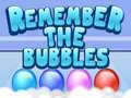 Game Remember the Bubbles