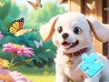 Game Jigsaw Puzzle: Dog In Garden