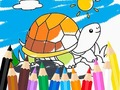 Game Coloring Book: Sunny Turtle