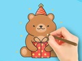 Game Coloring Book: Gift Bear