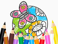 Jeu Coloring Book: Butterfly With Flowe