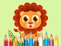 Game Coloring Book: Baby Lion