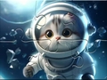 Game Jigsaw Puzzle: Astronaut-Cat