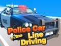 Game Police Car Line Driving
