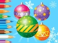 Game Coloring Book: Christmas Decorate Balls